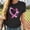 Black, variant on Odbmxy Breast Cancer Womens Tshirts Summer Short Sleeve Womans Tops Pink Loose Funny Casual Holiday Graphic Tops