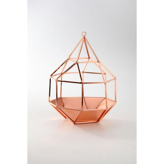 CC Home Furnishings Geometric Designed Hanging Decoration - 11.5" - Bronze Finish