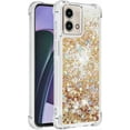 thumbnail image 3 of Case for Motorola Moto G Stylus 5G 2023 Case Glitter Cute Luxury Love Liquid Quicksand Clear Soft TPU Girls Women Stylish Bumper Shockproof Protective Cover for Moto G Stylus 5G 2023 Golden YB, 3 of 14