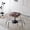 Style B, variant on 5 Pieces Dining Set, Clear Dining Chairs Set of 4 with 31.5'' Mid-Century Dining Table, Modern Kitchen Chair with Transparent Seat, Acrylic Accent Side Chairs with Robust Metal Legs for Dining Room