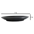 thumbnail image 6 of Pack Of 6 Black Silk Melamine Round Appetizer Dessert Side Dishes Plates 7"D, 6 of 9