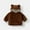 Brown, variant on Loopsun Toddler Fleece Jackets, Toddler Kids Boys Girls Winter Solid Fleece Hooded Zip Jacket Coat with Pocket Black,3-4 Years