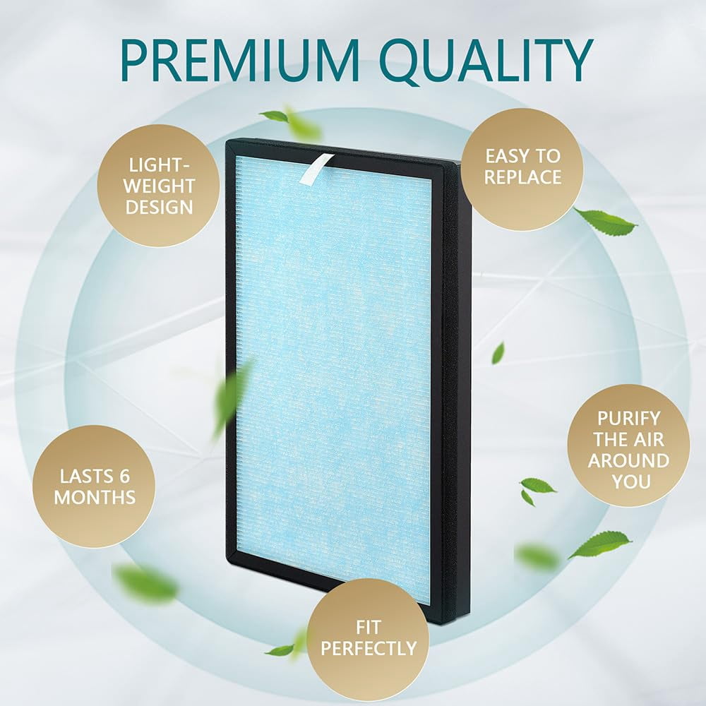 TXFNY HP8 Replacement Filter For Air Purifier Compatible with SimPure HP8 Air Purifier, SP-HP8-RF, 2 Pack
