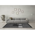 thumbnail image 3 of Ahgly Company Indoor Square Abstract Gray Modern Area Rugs, 7' Square, 3 of 4