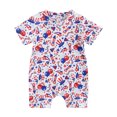 thumbnail image 1 of Traje Pelele de manga corta con estampado de estrellas para niños del Día de la Independencia Cgtredaw  Para estrenar, 1 of 1
