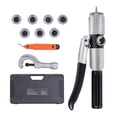 thumbnail image 4 of Hydraulic Tube Expander, 3/8" to 1-1/8" OD, HAVC Hydraulic Swaging Tool with 7 Pipe Expander Heads, Deburring Tool, Pipe Cutter for Copper Aluminum Brass Soft Steel Pipes, 4 of 9