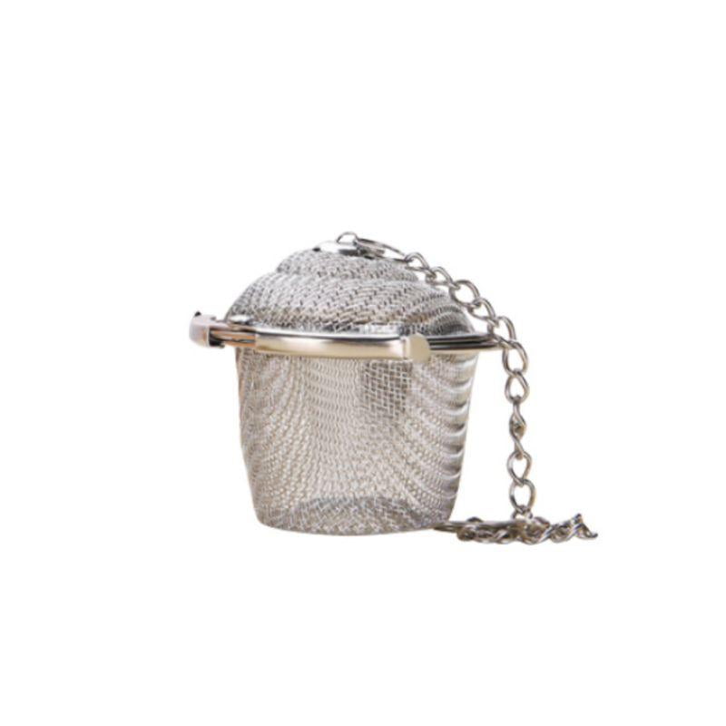 SUNTRADE Stainless Steel Flower Shaped Fine Mesh Hot Tea Infuser Tea Strainer Ball with Chain 2pcs for Cooking Loose Leaf Tea Seasonings Spices 