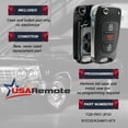 thumbnail image 4 of fits 2012-2014 Kia Rio / 2010-2013 Kia Soul Flip Key Fob Remote Case Shell (NYOSEKSAM11ATX), 4 of 7