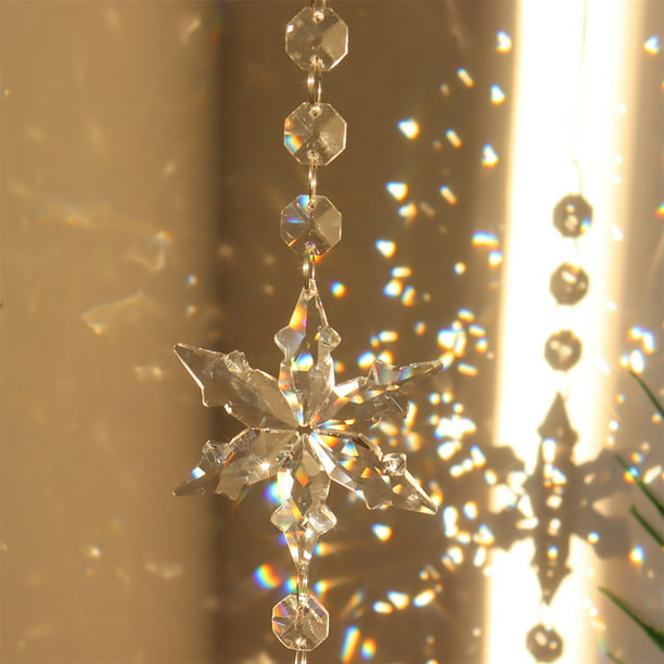 Tenture Cristal Attrape Soleil Prisme Pendentifs Vent Carillons Jardin Et  Maison