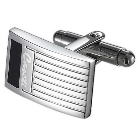 Caseti Si Black and Gray Cufflinks