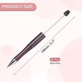 thumbnail image 2 of Uxcell Beadable Pens 20 pack Black Ink Plastic Bead Pen Creative DIY Ballpoint Pens for Teacher Office DIY Crafts Party Decorations Handmade Supplies, Dark Purple, 2 of 7