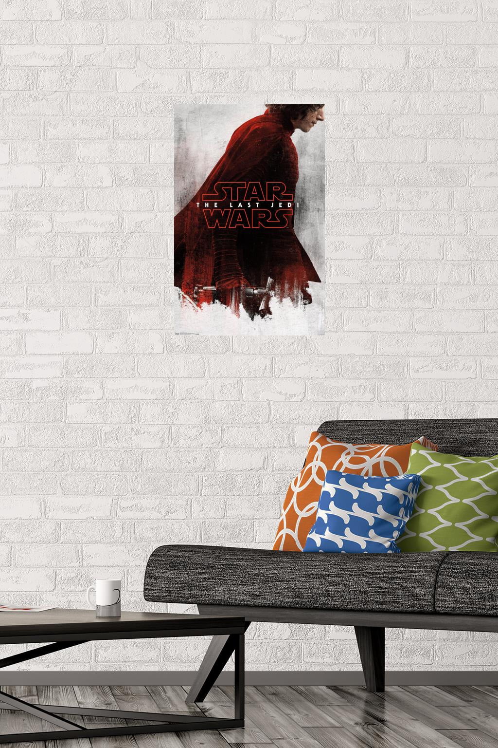 Star Wars: The Last Jedi - Red Kylo Wall Poster, 14.725" x 22.375"