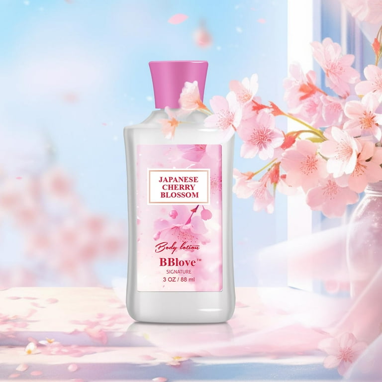 BBLove Bath and Body Care Set with Japanese Cherry Blossom Scent