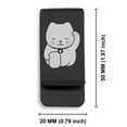 thumbnail image 2 of Stainless Steel Maneki Neko Good Luck Charm Classic Slim Money Clip Credit Card Holder, 2 of 2