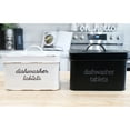 thumbnail image 7 of AuldHome Design Black Dishwasher Pod Holder, Tablet Container; Enamelware Kitchen Storage Tin w/ Lid, 7 of 7