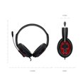 thumbnail image 3 of Wired Headset Head-mounted 3.5mm Plug Computer All-inclusive Earmuffs Gaming Headset (Blue/Red), 3 of 5