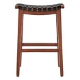 thumbnail image 3 of NPD Furniture Marco Faux Leather Backless Counter Stool in Black, 3 of 13