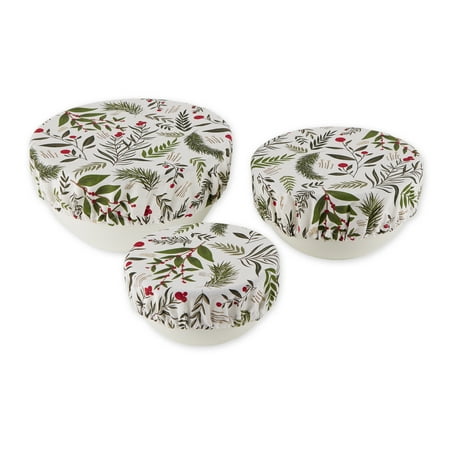 

Holiday Sprigs Print Dish Cover (Set Of 3)