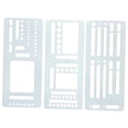 thumbnail image 1 of 3 Piezas Plantillas para Diario Plantillas de Dibujo para Agenda Plantillas de Seguimiento Herramientas de Diseño en PVC Reutilizables Adecuadas para Organización Personal Estilo B, 1 of 7