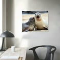 thumbnail image 3 of GOSMITH wall art bedroom Canvas Prints Seal Picture printing office children's room wall decorationWith Framed, 3 of 4