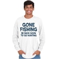 thumbnail image 5 of Funny Dad Gone Fishing Hunting Season Men's Long Sleeve Tee T Shirt Brisco Brands S, 5 of 5