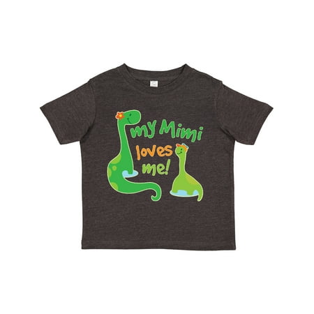 

Inktastic My Mimi Loves Me Grandson Dinosaur Gift Toddler Boy Girl T-Shirt