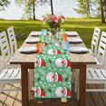 thumbnail image 4 of Table Runners 72 Inches Long Dress Scarves, Merry Christmas Farmhouse Kitchen/Dining Table Runner, Coffee Tablerunners, Santa Claus Xmas Winter Leaves Snowflake Green 16x72 Inch, 4 of 9