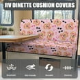 thumbnail image 4 of XYZCANDO Heart Dog RV Dinette Cushion Covers Stretchable Couch Cushion Covers RV Accessories for Inside 2 Seat Couch Cover Sofa Covers Washable Loveseat Slipcovers Valentine's Day Camper Decor Pink, 4 of 7