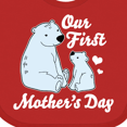 thumbnail image 4 of Inktastic Our First Mothers Day with Polar Bears Boys or Girls Baby Bib, 4 of 4