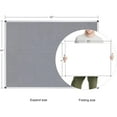thumbnail image 5 of Large Fabric Bulletin Board/Foldable Notice Board Felt Gray, 60 X 48 Inches, Silver Aluminium Frame, 5 of 6