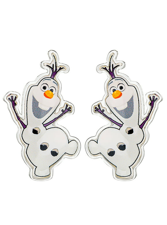 Disney Frozen Olaf the Snowman Girl's Silver Plated Stud Earrings