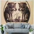 thumbnail image 4 of BCIIG Dogs Book Tattoo Tapestry Wall Hanging Unique Style Graphic Tapestries Home Wall Decor Art for Living Room Bedroom Apartment Farmhouse Dorm 60x50inch, 4 of 6