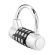 thumbnail image 2 of Candado De Combinación De Código De 4 Dígitos Para Maleta De Viaje, Casillero De Gimnasio, Bloqueo De Contraseña De Seguridad Plateado Minnieouse EL007119-00, 2 of 6