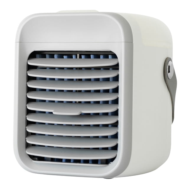 Mistaha Portable Air Conditioner Rechargeable Air Conditioner Fan with Function Cooling Humidifier Filtration 3 Speeds Colorful Night Light