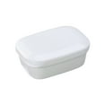 thumbnail image 1 of GOOHOCHY Jabonera portátil impermeable con tapa y escurridor ranurado, ligera, con tapa, ideal para baño, ducha, hogar, exteriores y viajes (blanco), 1 of 8