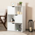 thumbnail image 3 of Costway 6 Cube Bookcase Cabinet Wood Bookcase Storage Shelves Room Divider Organization, 3 of 12