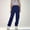 Navy, variant on Cargo Pants Kids Classic Baggy Pants Kids Elastic Waist Navy Cargo with Pocket Girls Clothes Size 7-8 Years