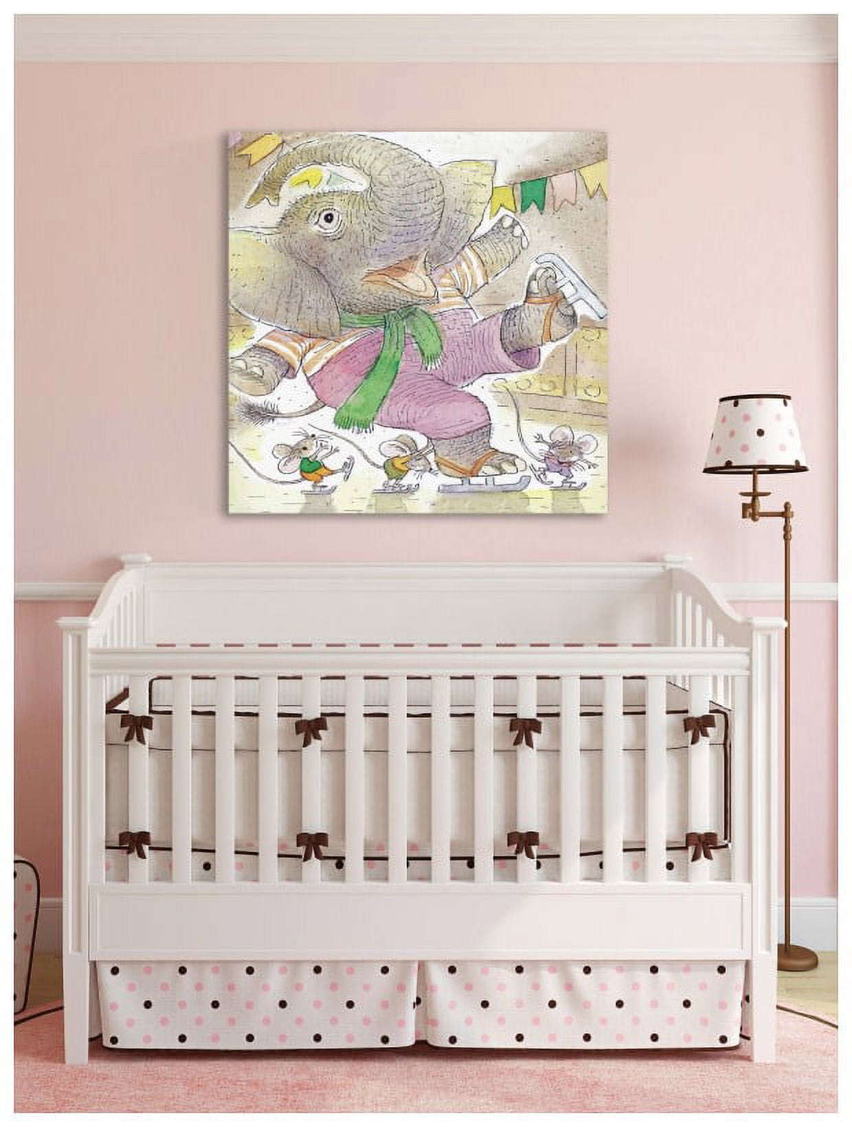 Marmont Hill "Elephant and Mouses" by Curtis Painting Print on Canvas