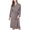 Grey, variant on Homgro Women's Long Terry Cloth Robe Lightweight Long Sleeve Midi Kimono Maternity Robes Bath SPA Hot Tub Hotel Soft Fall Spring Pocket Knee Length Bathrobe White Medium