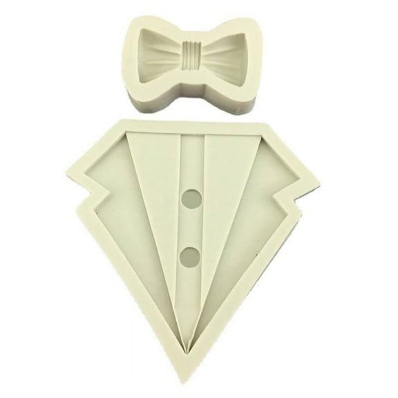 3D Suit Shirt Silicone Rubber Flexible Food Safe Mold Clay Resin Ceramics Candy Fondant Candy Chocolate Soap Mould