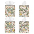 thumbnail image 2 of Yiaed Daisy Print Tissue Box Cover, PU Leather Decorative Organizer for Tabletop, Bathroom, Car, Office Creative Decorative, 2 of 7