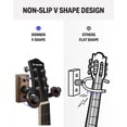 thumbnail image 4 of Soporte de pared para guitarra Donner, paquete de 3 unidades, color nogal negro, 4 of 8