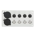 thumbnail image 1 of 4 Gang Switch Panel, Marine Boat Switch Panel Overload   for Car RV Yacht, 1 of 8