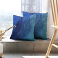 thumbnail image 6 of LALILO Throw Pillow Covers Vibrant Brush Strokes Blue Oil Acrylic Cushion Cover 18" x 18", 4086 Pack, 6 of 6