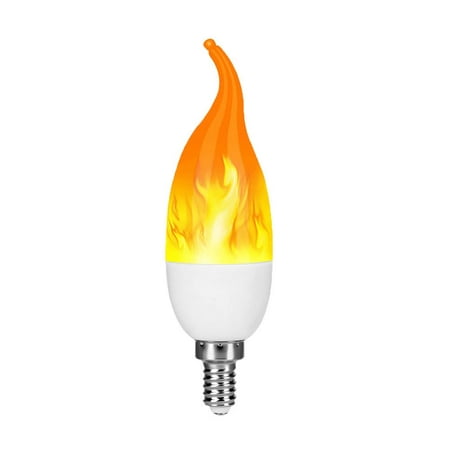 

gluttony Flame Light Bulb E14 LED Flickering Flameless Warm White Simulated Fire Effect Tip Candelabra Bulbs For Holiday Party Home Decoration 1/2/4/6/10Pcs
