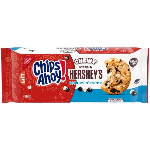 CHIPS AHOY! Chewy Hershey's Cookies 'n' Creme Bar-Inspired Cookies, 9.58 oz
