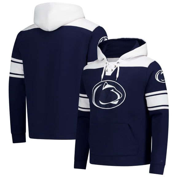 Men's Colosseum Navy Penn State Nittany Lions Lace-Up 2.0 Pullover Hoodie