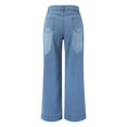 thumbnail image 4 of Womens High Rise Trouser JeansJeans on Denim Short Jean Pants for Women Jean for Woman Long Stilt Pants Jean Women plus Tall Woman Clothes Dorm Pant on Pants Previously Viewed Straight Women, 4 of 8