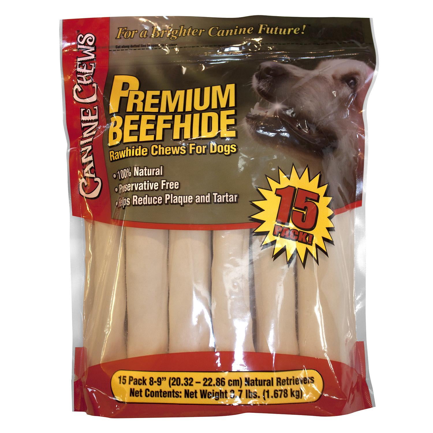 Canine Chews Jumbo American Rawhide Dog Bones Long Lasting Treats 20 Count 5 lbs for Large Dogs Walmart
