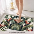 thumbnail image 6 of Tropical Plants Doormat Outdoor Entrance 20"x31.5", Watercolor Summer Botanical Leaves Absorb Moisture Dirt Door Mats, Non-Slip Rubber Backing Floor Mats Indoor, Low-Profile Front Door Rugs, 6 of 9